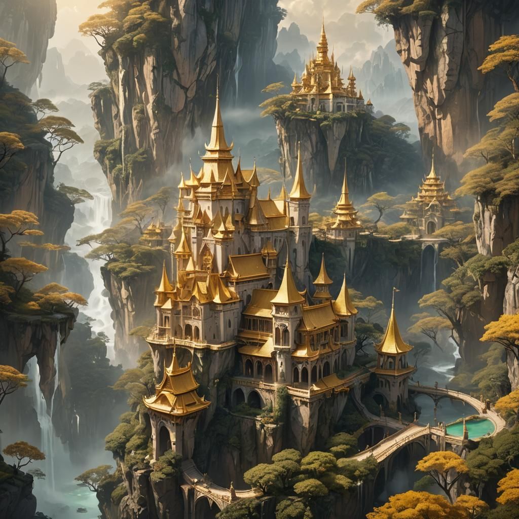 Rabbit Gazing at Moon with Shadow in Dreamy Art