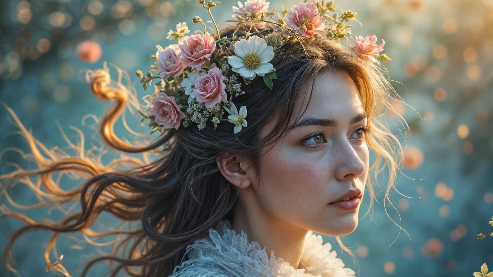 Dramatic Cinematic Scene with Soft Highlights and Deep Shado...