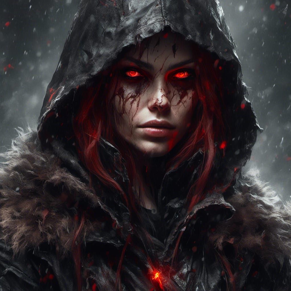 Towering Macabre Barbarian in SuperHyperrealism Style