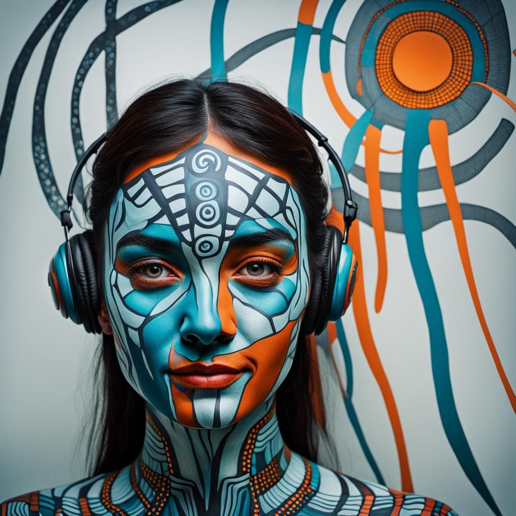 Surreal Abstract Body Art in Dreamtime