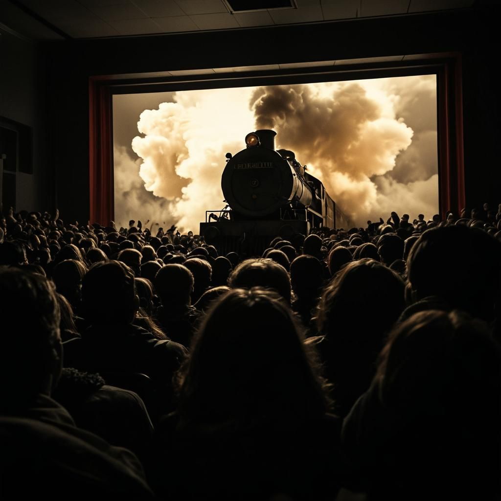 Terrified Audience Reacts to Early Cinema Train