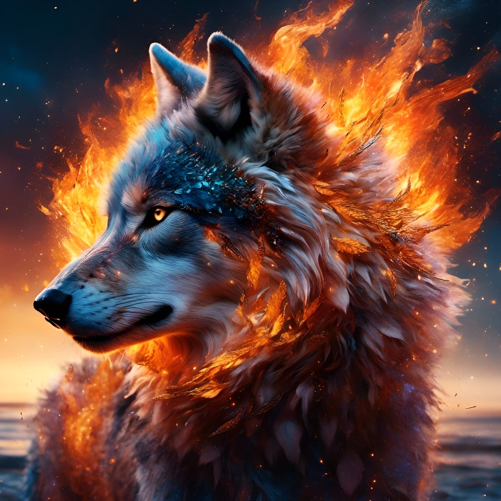 Fire Wolf Shaman
