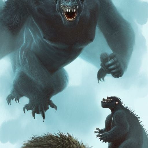 Godzilla and King Kong Sinister Fusion