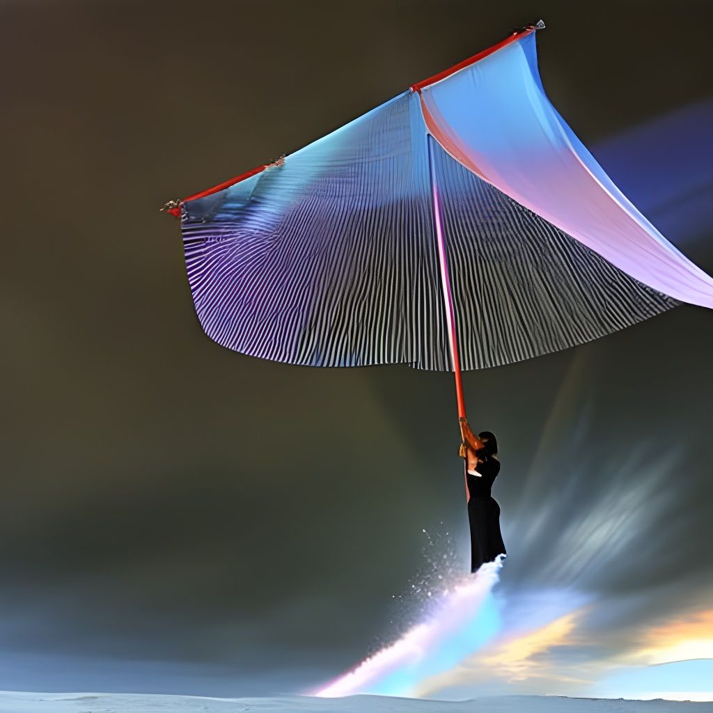 Abstract Surrealism with Contrasting Colors