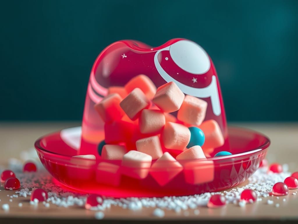 Jello Cowboy Hat with Candy and Marshmallows