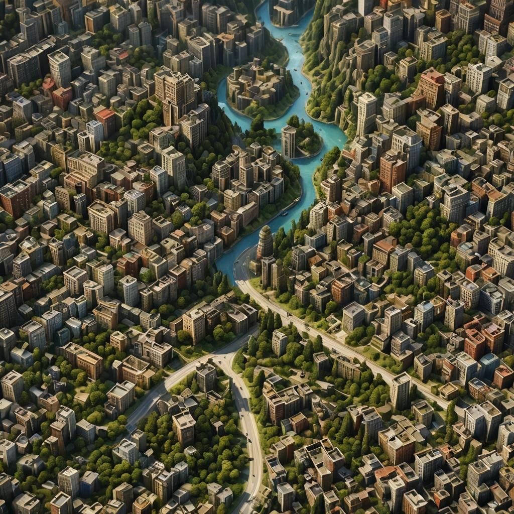 Lost Wanderer Searching for Home: Photorealistic Image