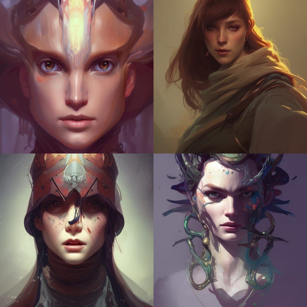 Dungeon Master Portrait in Art Nouveau Style