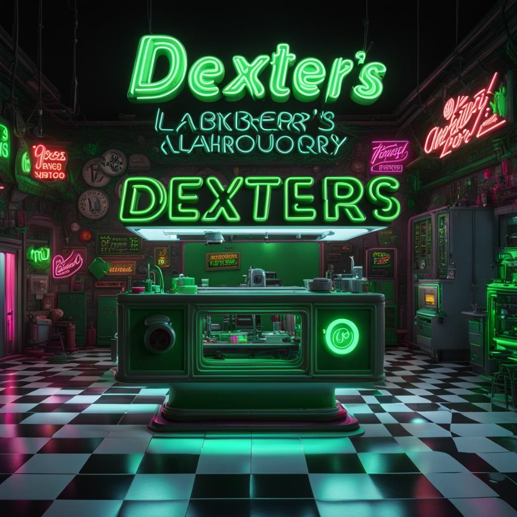 Dexter's Laboratory Neon Sign Art
