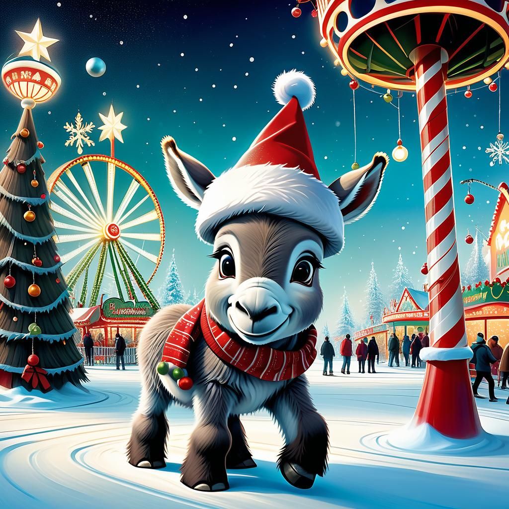 Christmas Donkey