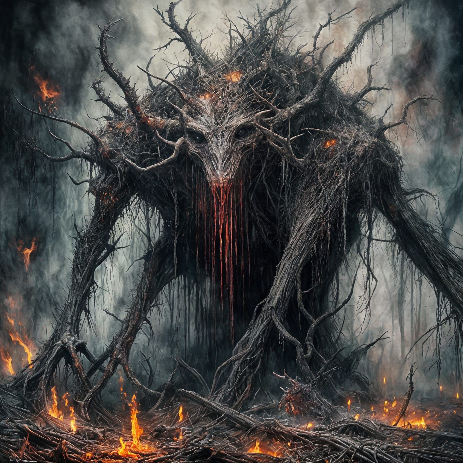 Hellish Satan in Dark, Organ-Filled Nightmare