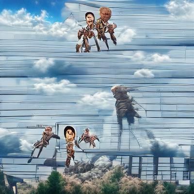 Attack on Titan: Colossal Titan Overlooks City