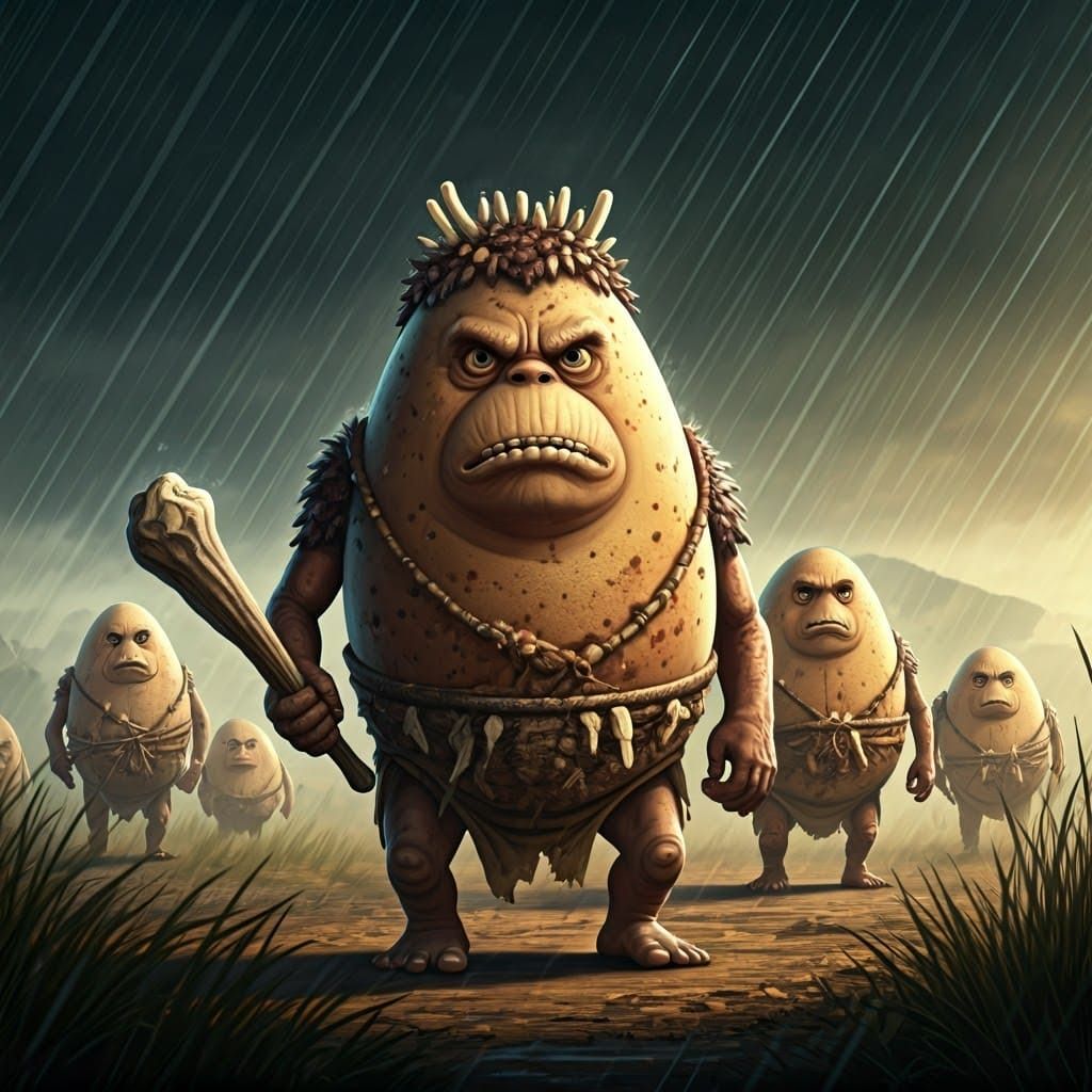 Angry Primal Egg Tribe Storms the Savannah