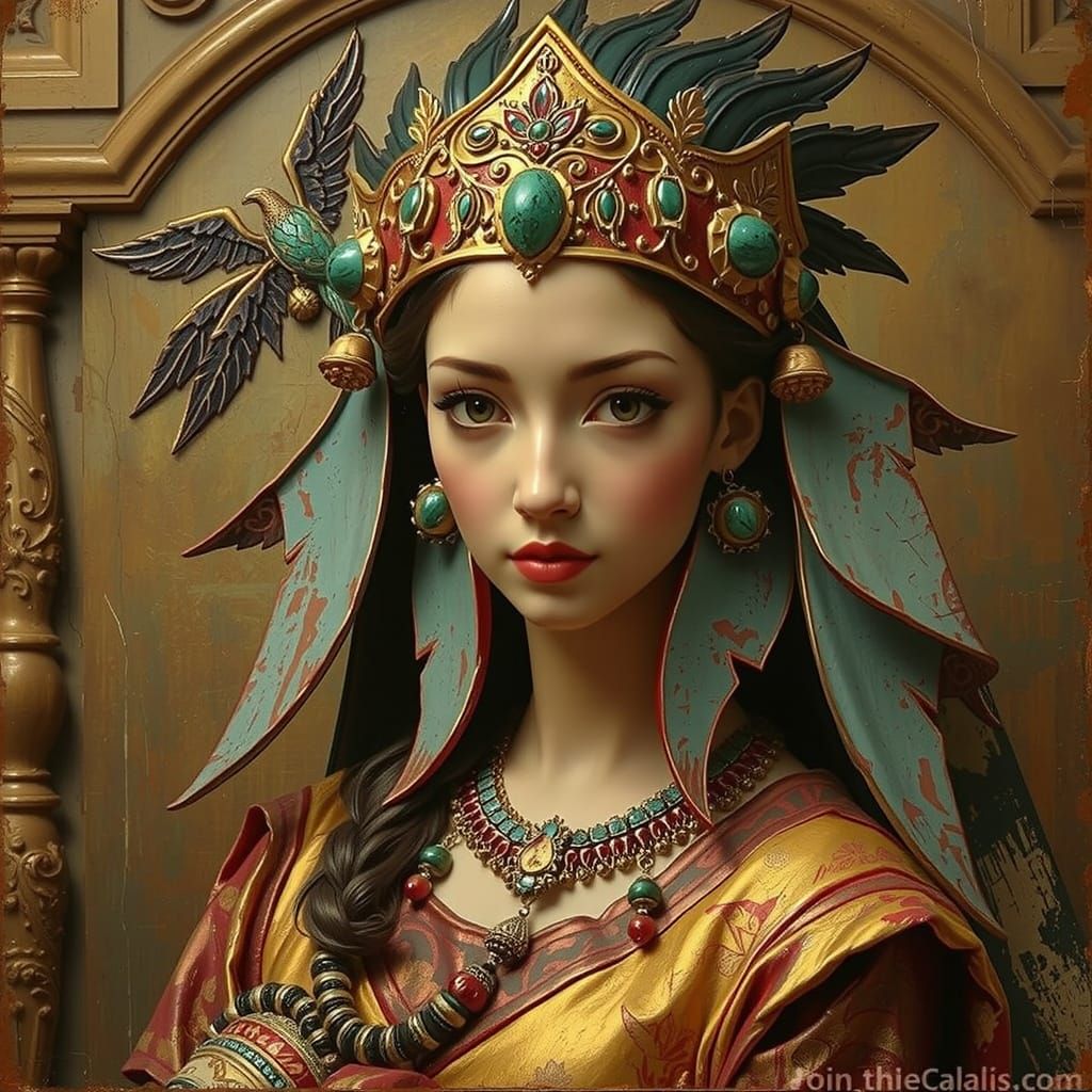 Expressive Red Sculpture as Painterly Painting