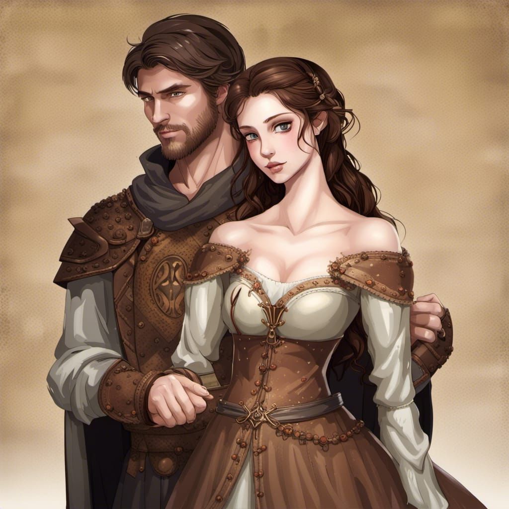 Medieval Couple: Possessive Desire and Dramatic Tension