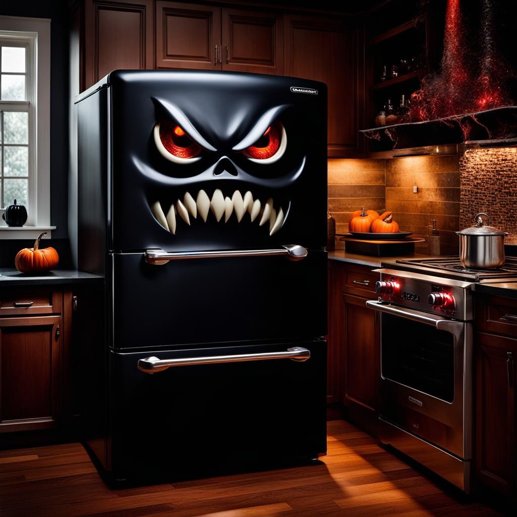 A Demonic Fridge and Spooky Kitchen Appliances