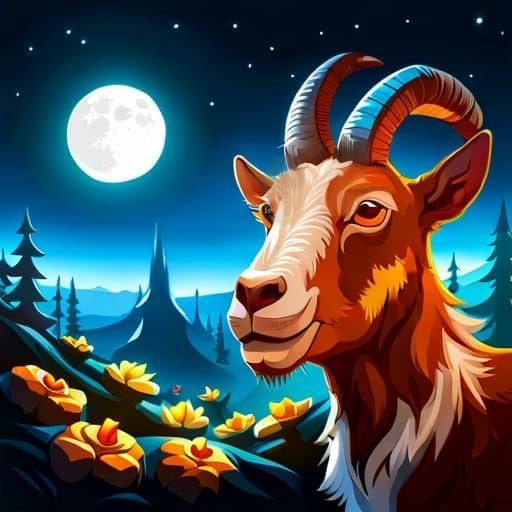 Furry Creature Exploring a Forest Landscape