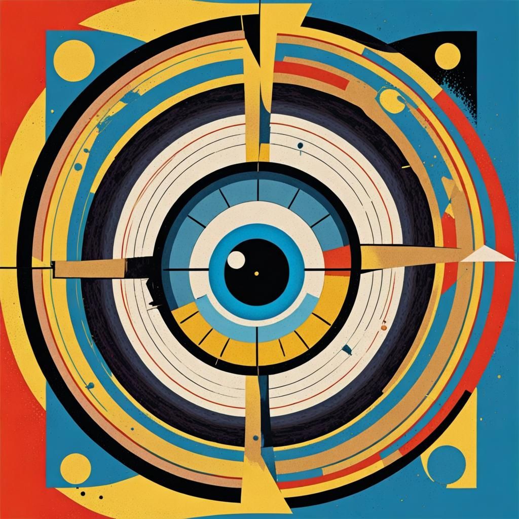 Hypnotic Creature in Pop Art Style