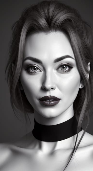 Surreal Comedy Portrait in Edgy Style