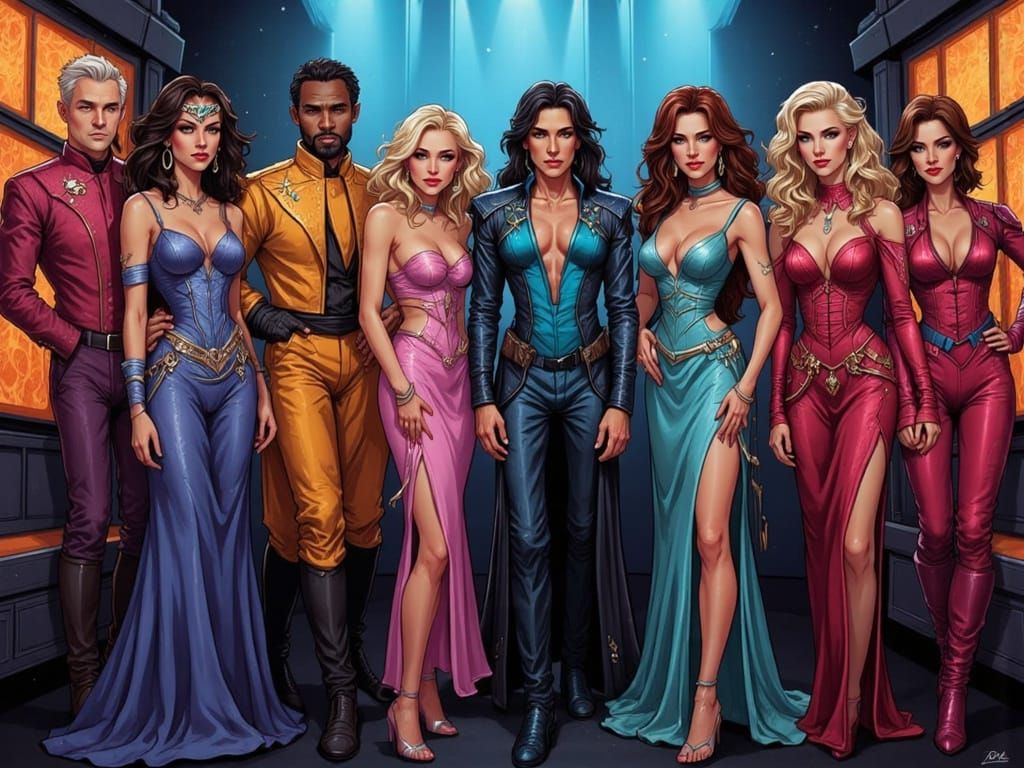 Reality Show Cast from the 25th Century