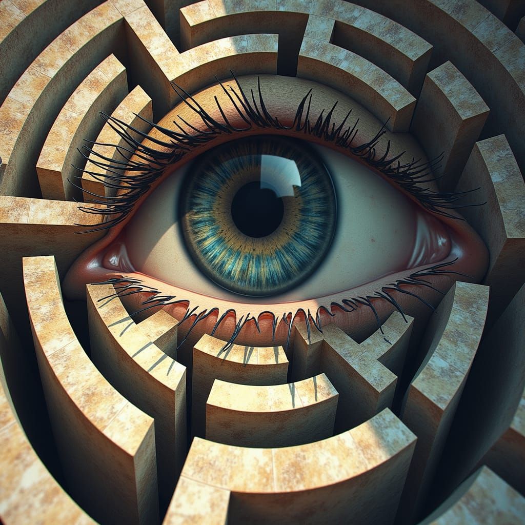 (Illusion Stare Into My Escher Eyes Reflecting Infinite Impo...