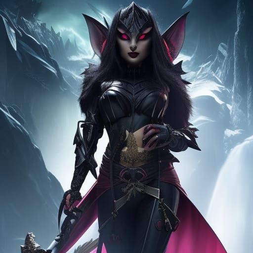 Sinister Female Gremlin in Photorealistic 8K