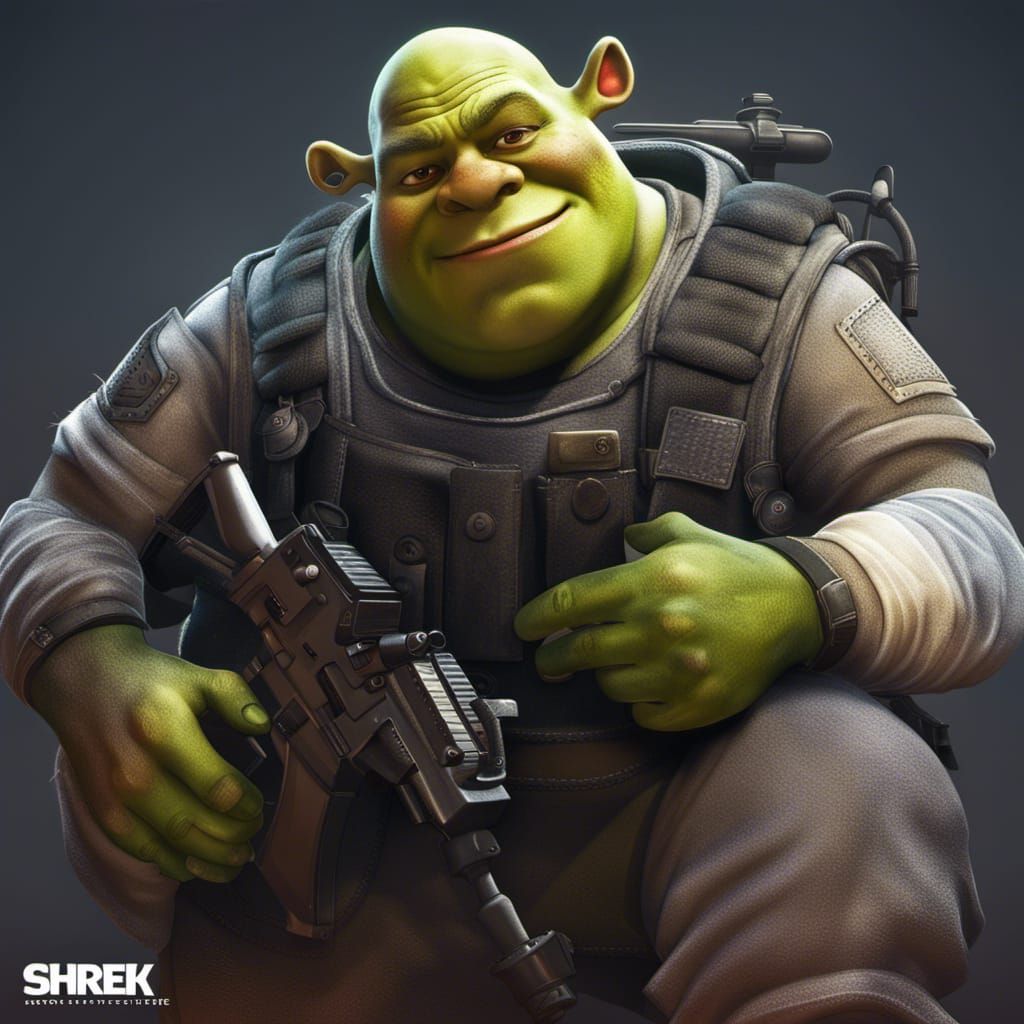 Shrek as Rainbow Six Siege Operator