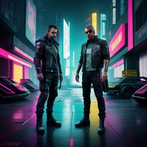 Cyberpunk 2099: Duality of Reality in Neon
