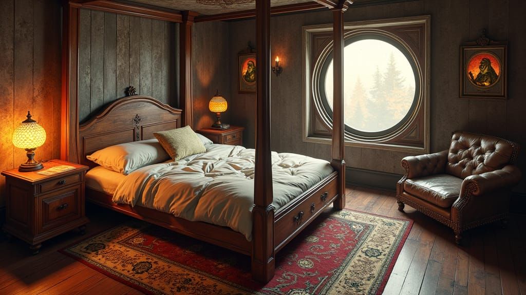 Monster House Guest Bedroom in Isometric 3D