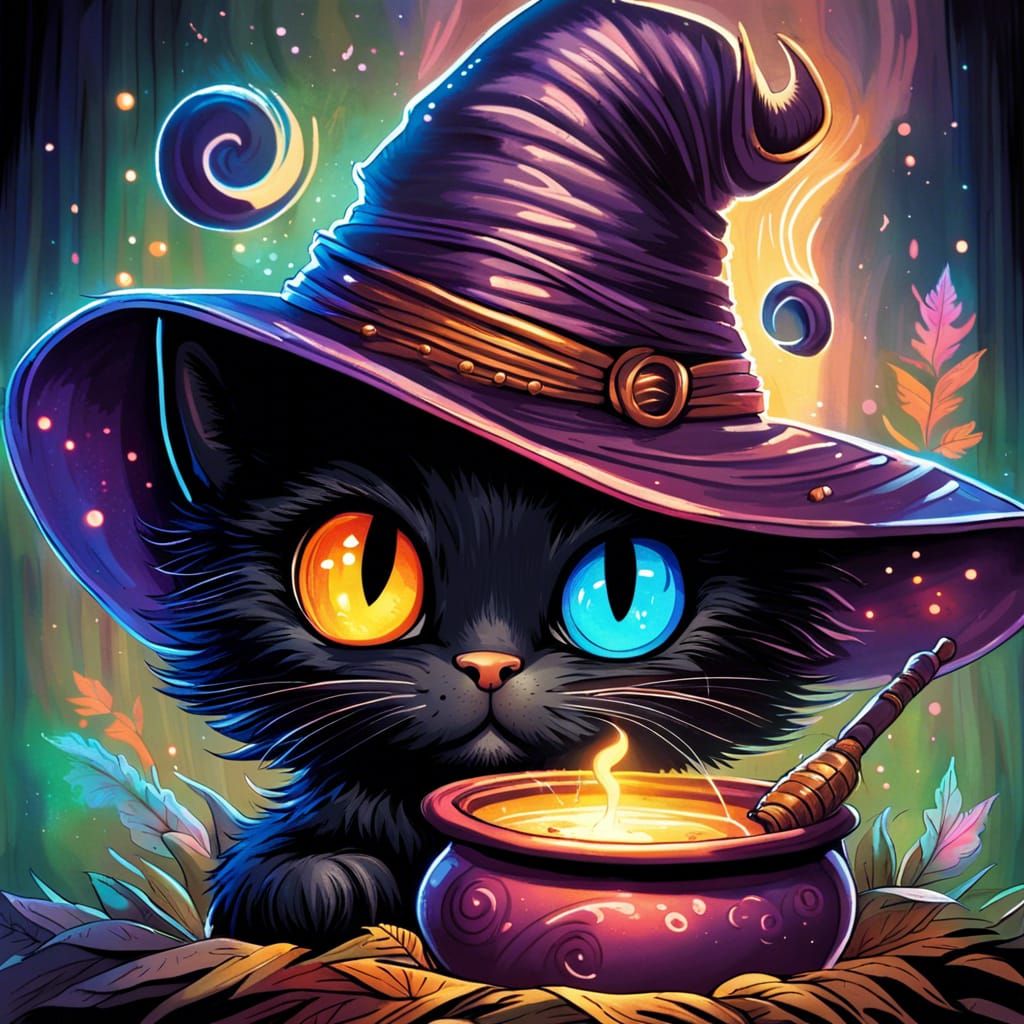 The Enchanting Adventures of Mysteria the Tea-Brewing Kitten