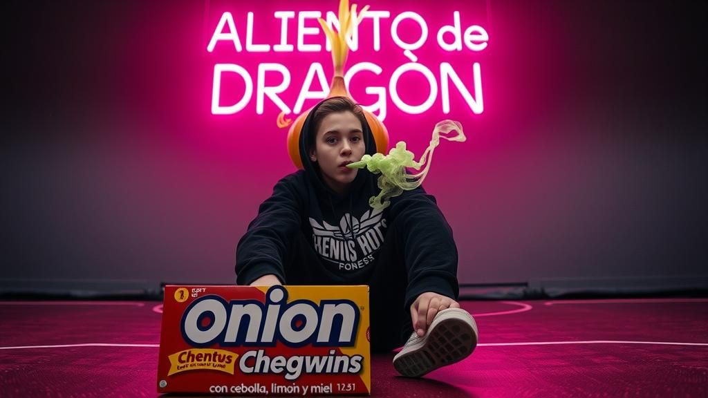 Onion Chewing Gum in a Cyberpunk Setting