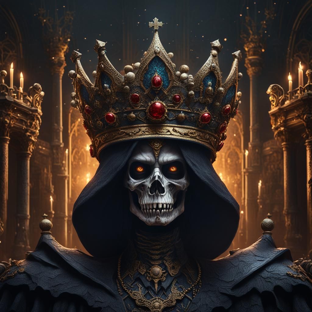 Death with a Crown: Hyperrealistic Surrealism