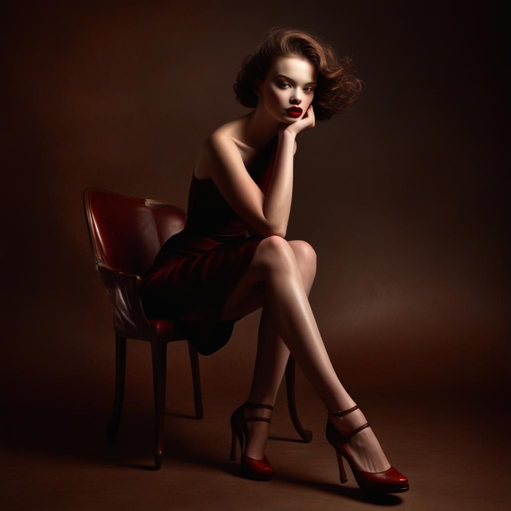 Striking Portrait of a Beautiful Woman