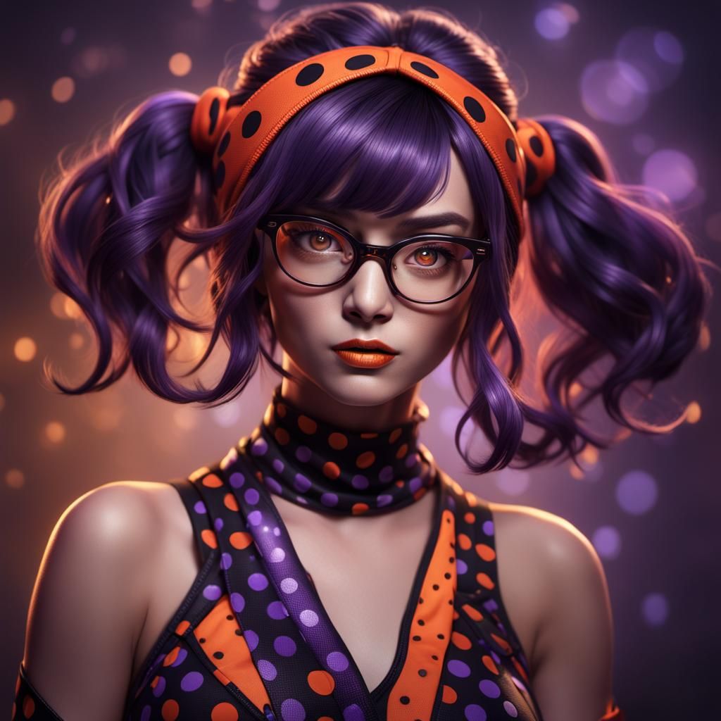 Sassy Ninja in Mystical Dimension, Digital Portrait