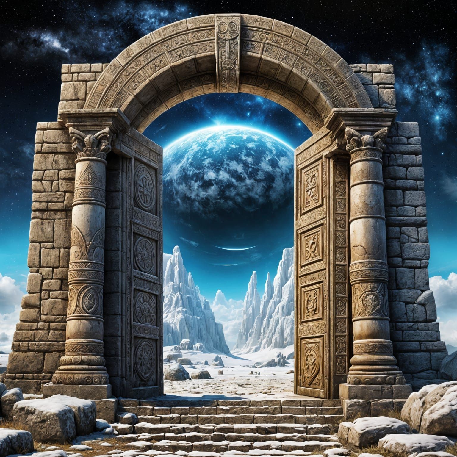 Cosmic Portal Stargate to Another Universe