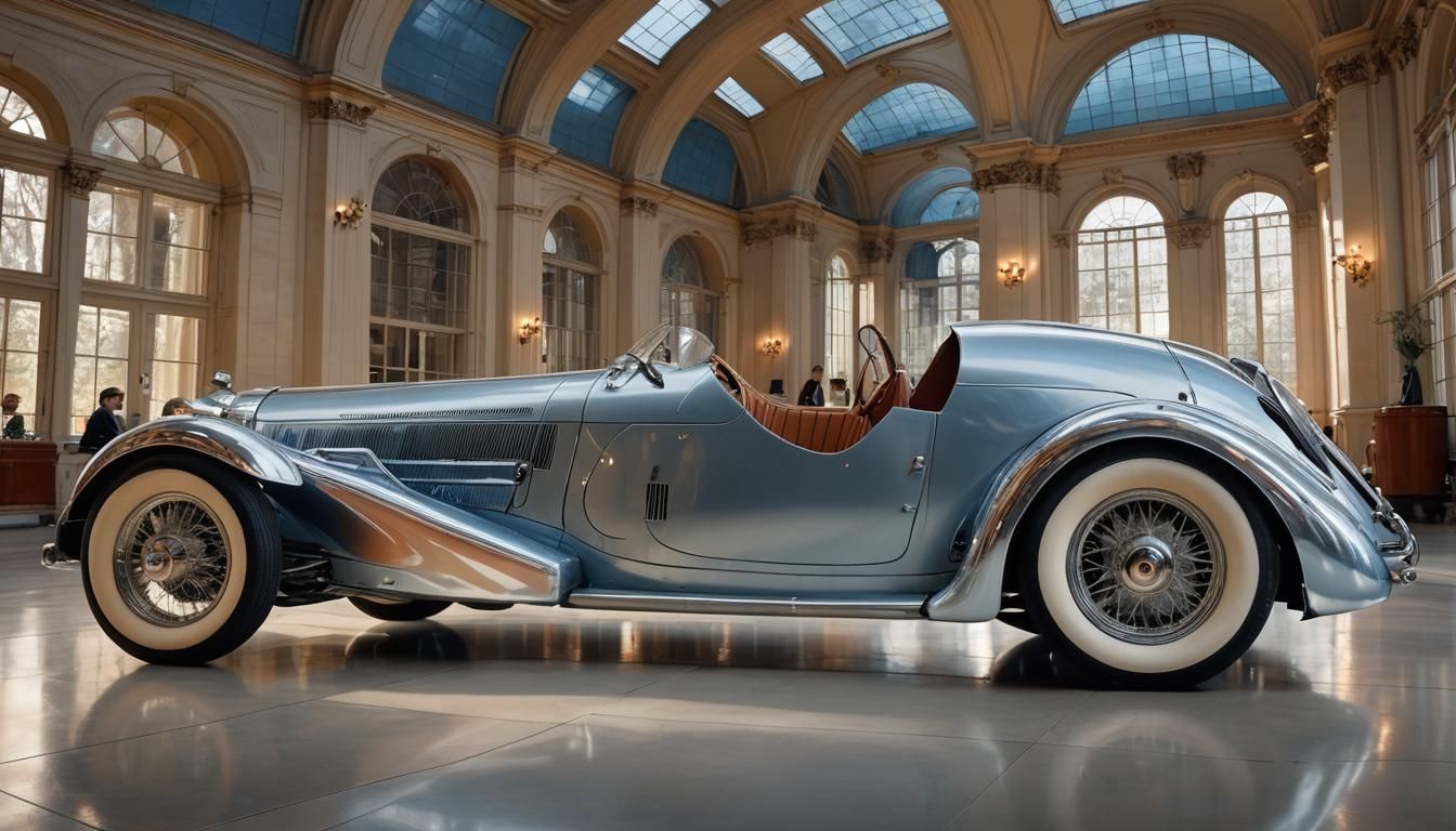 1936 Auto Union Le Mans Race Car in Paris