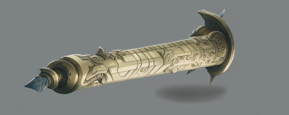 Sci-Fi Techno Sword Hilt in Anime Style