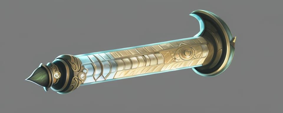 Fantasy Sci-Fi Techno Sword Hilt in Anime Style