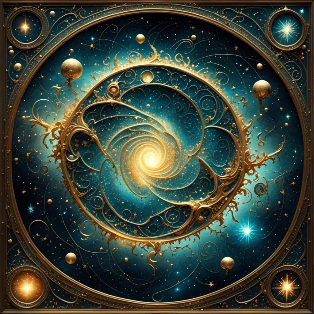 Ethereal Constellation Spiral Rise