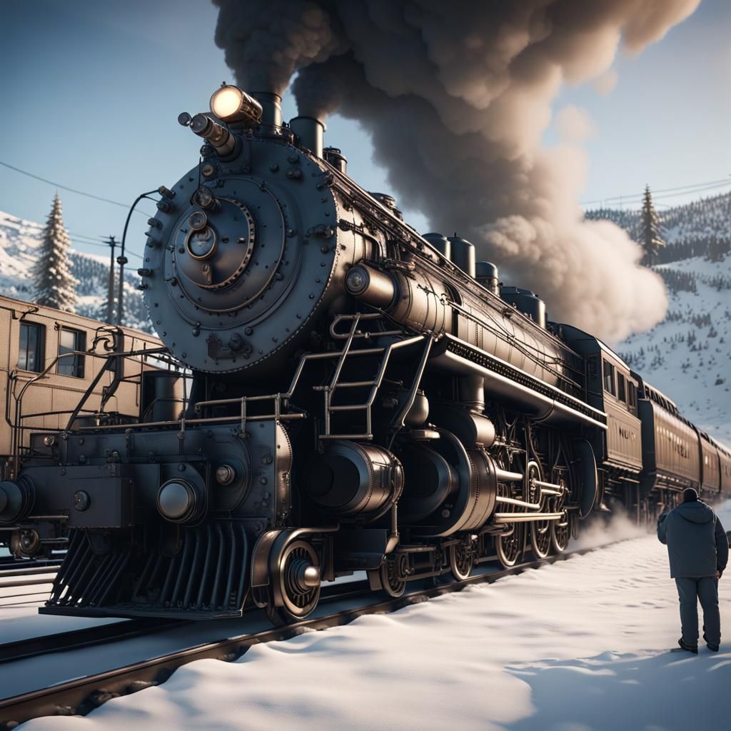 Big Boy Locomotive: 3D Cinematic Render
