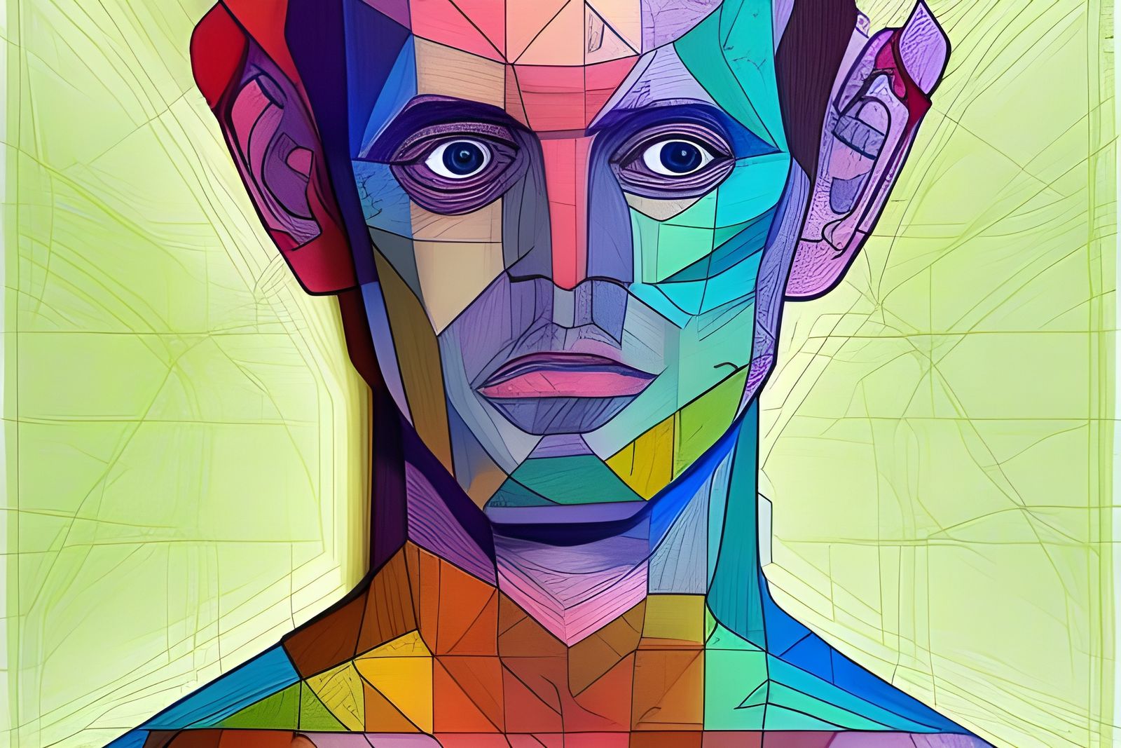 Holographic Astral Cosmic Illustration by Pablo Amaringo