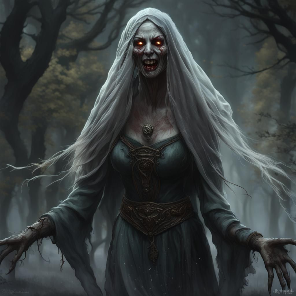 Banshee of Irish Folklore: Dark Fantasy Art