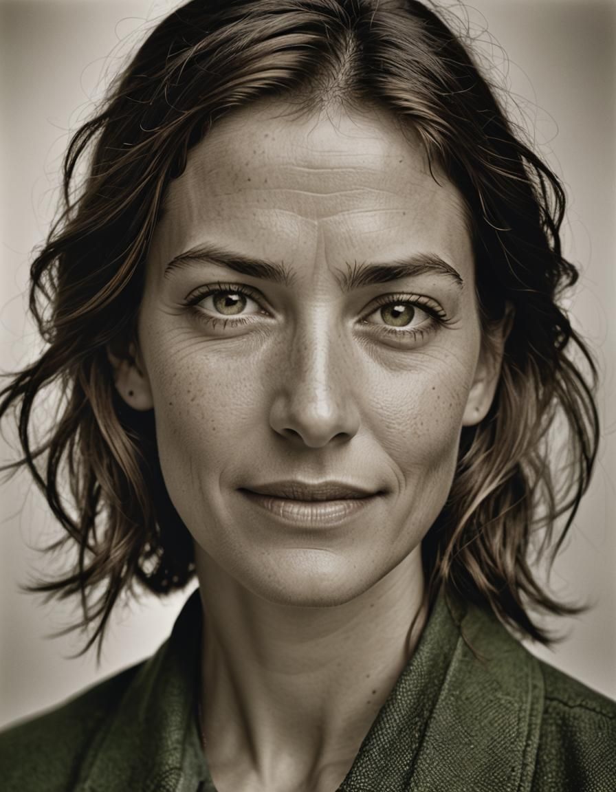 Candid Portrait of a Smiling Woman