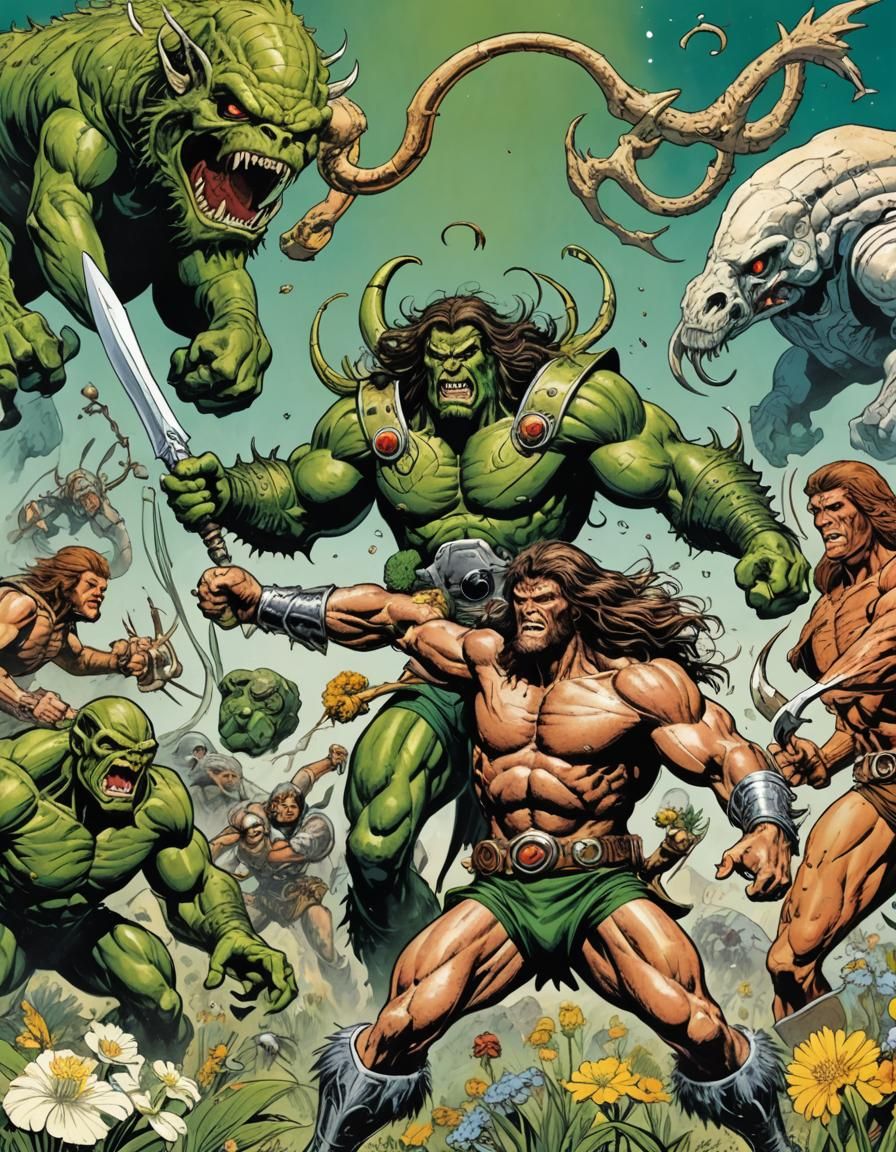 Krull, Liberate Mars: Comic Book Cover Art