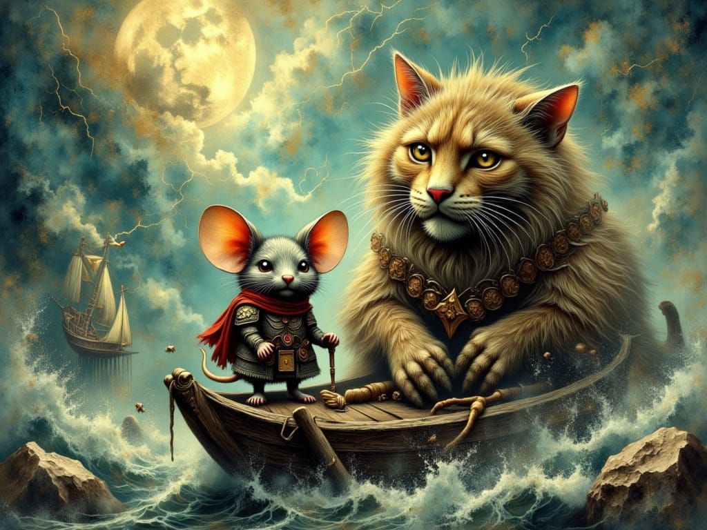 Mouse Knight and Cat's Wild Sea Adventure