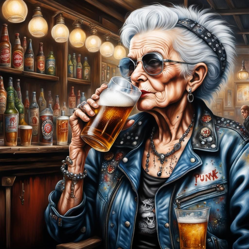 5 Bilder (1): Oma Gerlinde, Punk-Oma: Mit 65 Jahren hat sie ...