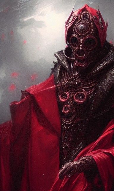 Chaos God Portrait in Hyperrealistic Digital Art