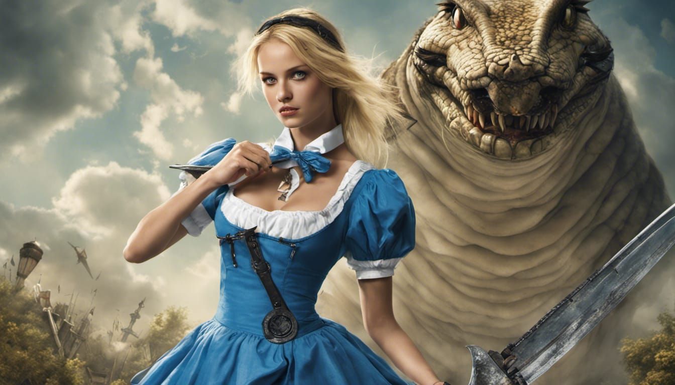 Alice in Wonderland Tomb Raider Movie Poster