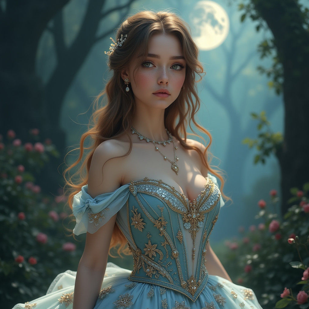Fairytale Princess in Dreamlike Fantasy Art