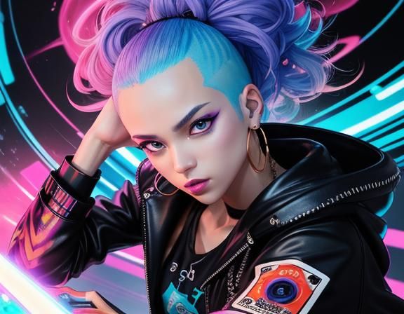 Fierce DJ Commands Dance Floor in Graffiti Art