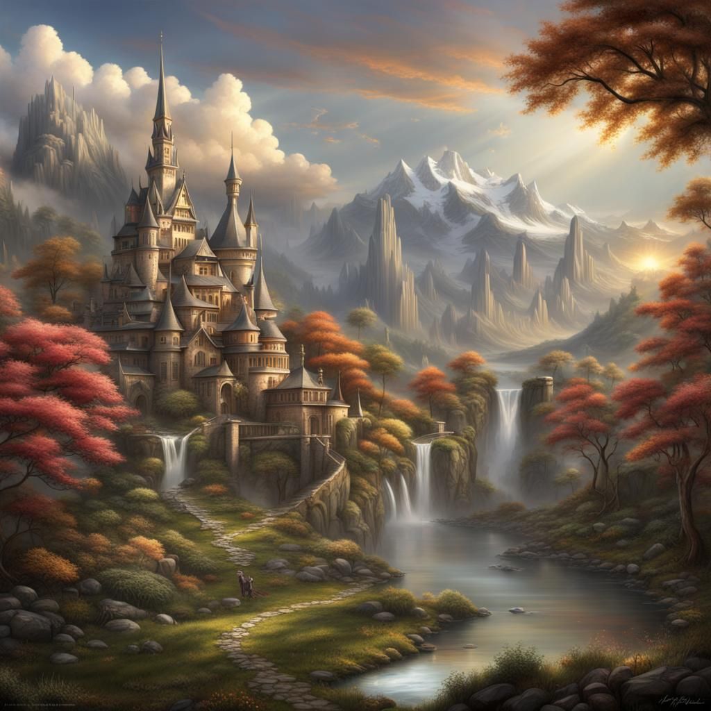 Inspirational Castle Matte Painting